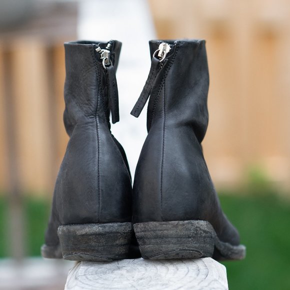 Cinzia Araia Black Leather Ankle Boots - Picture 3 of 6